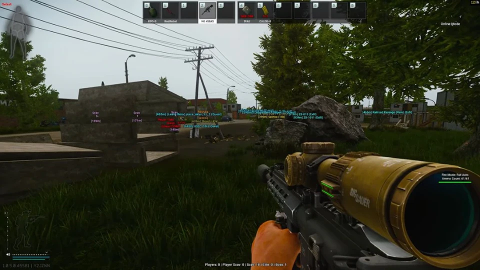 Escape from Tarkov radar hack setup — Escape from Tarkov cheat gameplay screenshot