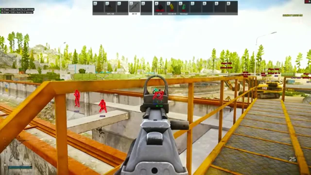Tarkov player ESP and wallhack setup — Escape from Tarkov cheat gameplay screenshot